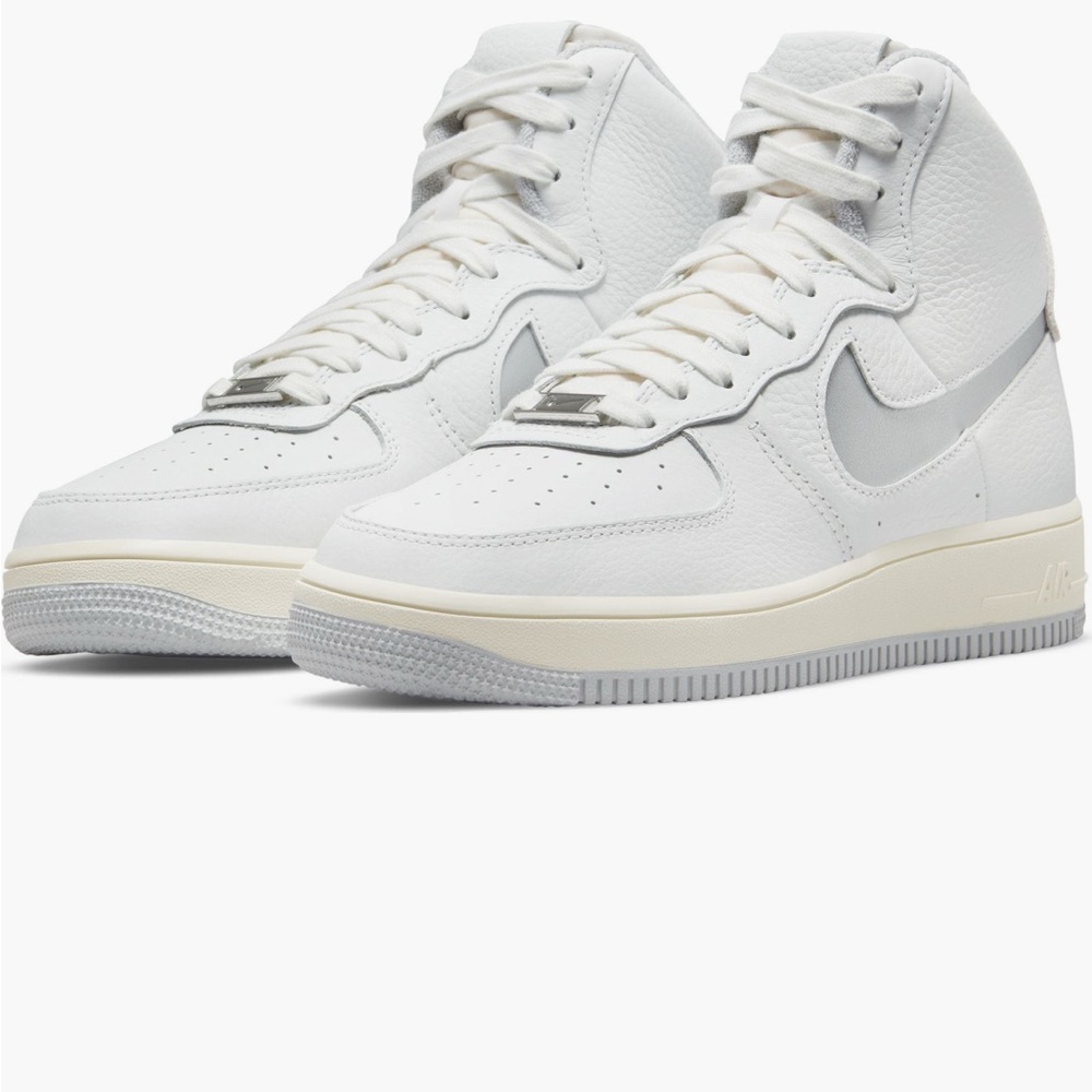 Nike White and Gray High-Tops